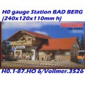 H0 gauge Station BAD BERG (240x120x110mm h) building kit, H0.1-87.HO 6/Vollmer.3526