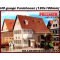 H0 gauge Farmhouse (130x100mm) building kit, H0.1-87.HO 4/Vollmer.3717