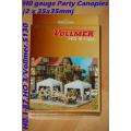 H0 gauge Party Canopies (2  35x35mm) building kit, H0.1-87.HO 3/Vollmer.5130