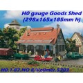 H0 gauge Goods Shed (298x165x185mm h) building kit, H0.1-87.HO 8/Vollmer.5703