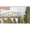 H0 gauge Girder Bridge, straight, 40mm trackbed / 180 mm long H0.1-87.HO Vollmer.2542