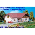 H0 gauge Corner Bungalow 155x145x75mm building kit #H0.1-87.HO Faller.130398