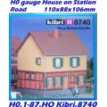 H0 gauge House on Station Road 110x88x106mm building kit #H0.1-87.HO Kibri.8740