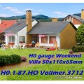 H0 gauge Weekend Villa 150x110x65mm building kit #H0.1-87.HO Vollmer.3712