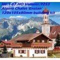 H0 gauge Alpine Chalet `Enzian` 120x105x80mm building kit #H0.1-87.HO Vollmer.9253