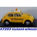 Volkswagen Beetle 1302 1970 ADAC yellow 1/72 Schuco NEW+boxed   #7203 MWS wheels