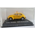 Volkswagen Beetle 1302 1970 ADAC yellow 1/72 Schuco NEW+boxed   #7203 MWS wheels