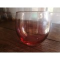 Pink vintage glass