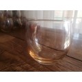 Peach vintage glass