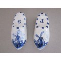 Set of Dutch Shoes Salt & Pepper Set Delft Blue Handpainted