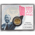 Mandela Centenary Five Rand Boxed Limited Edition - R5 2018 MS63-MS70 Potential