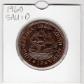 1960 Union Of South Africa - 1 Penny - 1D - In 2 x 2 Coin Flip