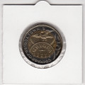 Griqua Town 200 Years Five Rand - R5 2015 - Uncirculated In 2 x 2 Coin Flip