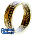 Eendrag Maak Mag - Unity Is Strength *** Ladies or Men's Coin Ring *** RSA - 1/2 or 1 Cent