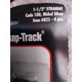 HO scale snap track  Code 100 Nickle Silver 4pc per pack