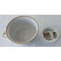 Ashworth Bro`s Chamber Pot And Alfred Meakin Saucer