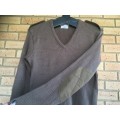 SADF Brown Jersey (Size chest 112cm)