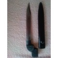 SADF NO 9 BAYONET AND SCABBARD -GOOD CONDITION