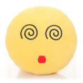Home Living Cartoon Soft Yellow QQ Emoji Cushion Throw Pillow