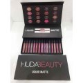 HUDA BEAUTY LIQUID MATTE LIPSTICK BOX SET - 15 SHADES