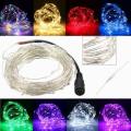 4 speed control LED Wire Christmas Outdoor String Fairy Light Waterproof DC12V