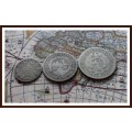 1893 ZAR Partial Coin Set, Circulated Coins, Difficult to Collect Because they are RARE Finds!!!