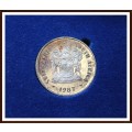 1987 S.A Excellent , Proof Silver Rand,Good Tone, as per Photo.
