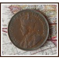 1934 S.A.U.  Penny, Circulated Coin, as per Photo.