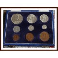 1951 S.A.U,  Excellent Set Mix of Circulated Coins and AU in Good Condition, as per Photo.