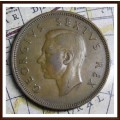 1949 Uni. of South Africa, One Penny , Circulated Coin in Good Conditions, as per Photo.