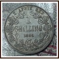 Z.A.R  Shilling 1895,Circulated Coin in Good Grade, Only 327.380 Minted, Please as per Photo.