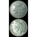 1940 Uni. of S. A. 2 1/2 Shillings, Coin in Circulated Conditions, as per Photo.