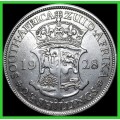 1928 Union of S.A. 2 1/2 Shillings  in (Polished Conditions), Judge for Yourself. As per Photo.