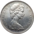 1966 : CANADA  : One Dollar : Silver (.800) Coin in Good Conditions, as per Photo.