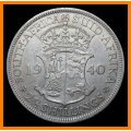 1940 Union of S.A. 2 1/2 Shillings  (Circulated in Good Conditions), as per Photo.