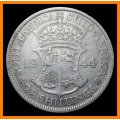 1944 Union of S.A. 2 1/2 Shillings  in (Circulated  Conditions), as per Photo.