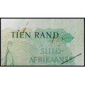 S. A. Bank Note : TEN RAND / TIEN RAND  : G. RISSIK : UNC RARE CONS. NUMBERS 956 TO 960 High Grade