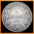 1892 : Z.A.R.. : One Shilling : Circulated Coin, as per Photo.
