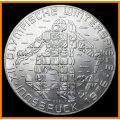 1976 : Austria : 100 SHILLINGS : Issue :XII Winter Olympic Games, Innsbruck 1976 Skier(Silver Coin).
