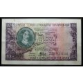 1952  S. A. Bank Note :  TIEN  POND / TEN POUNDS  : 18.12. 52. : M.H. de KOCK : THIRD & (ONLY ISSUE)