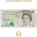BANK OF ENGLAND : FIVE POUNDS : DATE :  1990.  (2) As per Photo.