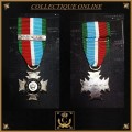 COPY MEDAL : METAL / SILVER :  Rhodesian Defence Cross for Distinguished Service : FULL SIZE.