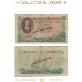 S. A. Bank Note : TEN RAND/TIEN RAND :  G. RISSIK : DATE 1962 : FIRST ISSUE.