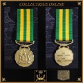 SADF : GOOD SERVICE MEDAL : GOLD (30 Years) : NUMBER 16430  : FULL SIZE : (SILVER MEDAL).