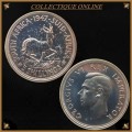 1947 : UNION S. A. : 5 SHILLINGS : COIN IN PROOF DETAILS STAINED : Mint 5600  : GRADED by S.A.N.G.S.