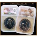 1947 : UNION S. A. : 5 SHILLINGS : COIN IN PF 66 : Mint 5600  : GRADED by S.A.N.G.S.