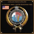 USA : RARE HIGH VALUE : EMBASSY COIN : Marine Security Guard Detachment US Embassy DOHA QATAR Coin.