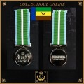 VENDA : VERY RARE TO FIND : The Venda Defence Force : Military long service medal : SILVER.MEDAL.