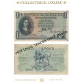 S. A. Bank Note : EEN POND/ONE POUND :  M. H. DE KOCK : DATE: 19. 1. 52. : THIRD ISSUE.