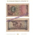 S. A. Bank Note : TEN POUNDS/TIEN POND :  M. H. de KOCK : DATE 18. 12. 52. : ONLY ISSUE.